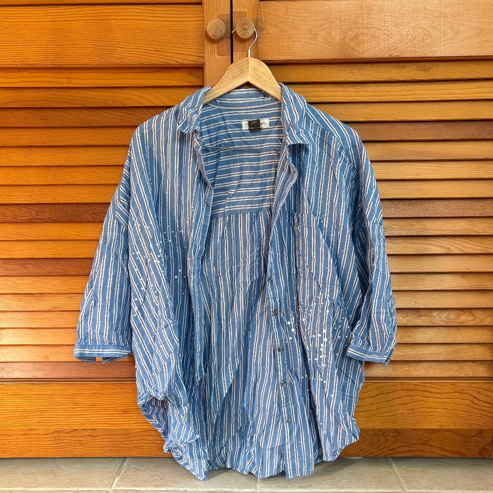 Quarter Sleeve Button Up